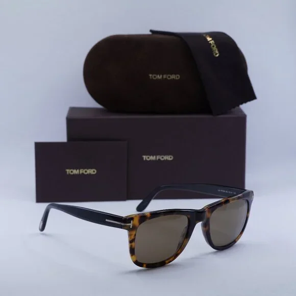 NEW TOM FORD LEO FT0336 55J SUNGLASSES